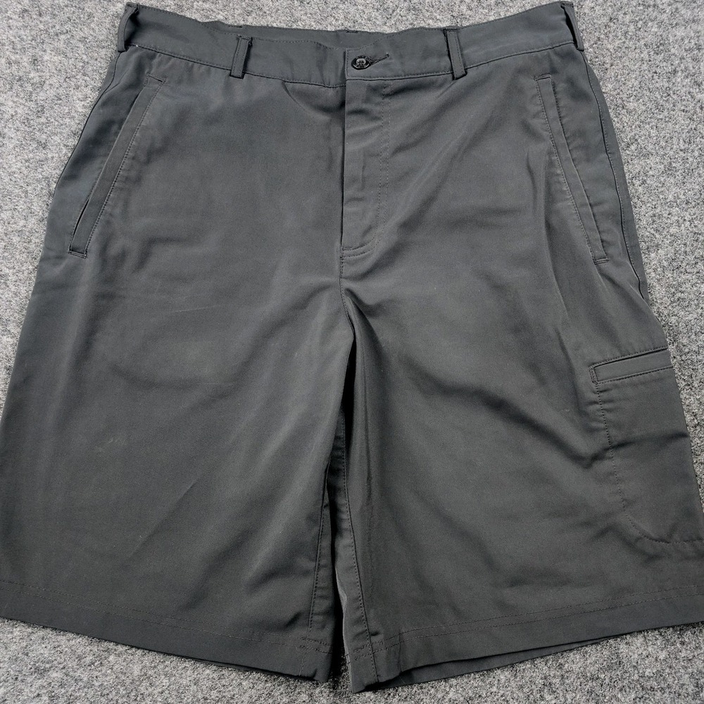 Nike Golf Dri-FIT Shorts Mens 32 Black‎ Flat Front Performance Utility VTG Y2K